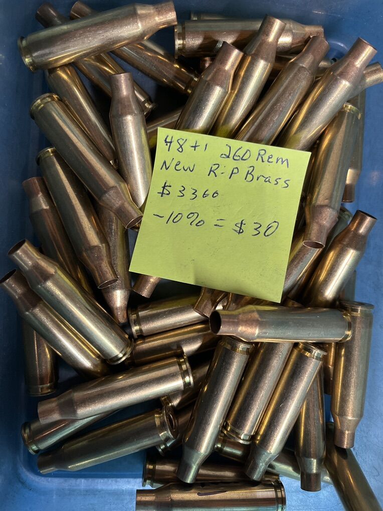 New 260 Rem Brass.