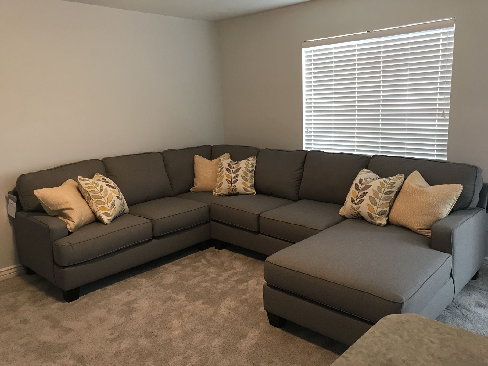 Large Gray sectional sofa