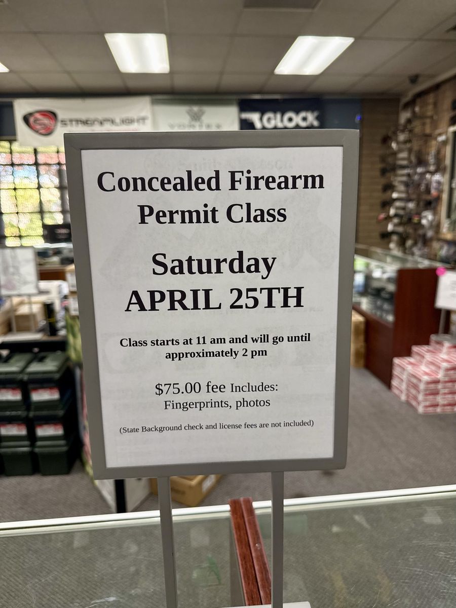 Concealed Firearm Permit Class