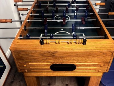 Wooden foosball table