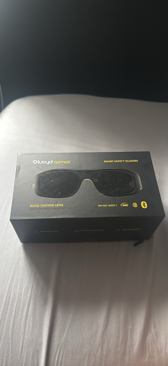 Lucyd Armor Smart Safety Glasses with Auto-Tinting Lens and Bluetooth Audio