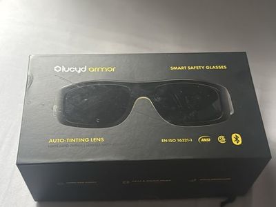 Lucyd Armor Smart Safety Glasses with Auto-Tinting Lens and Bluetooth Audio