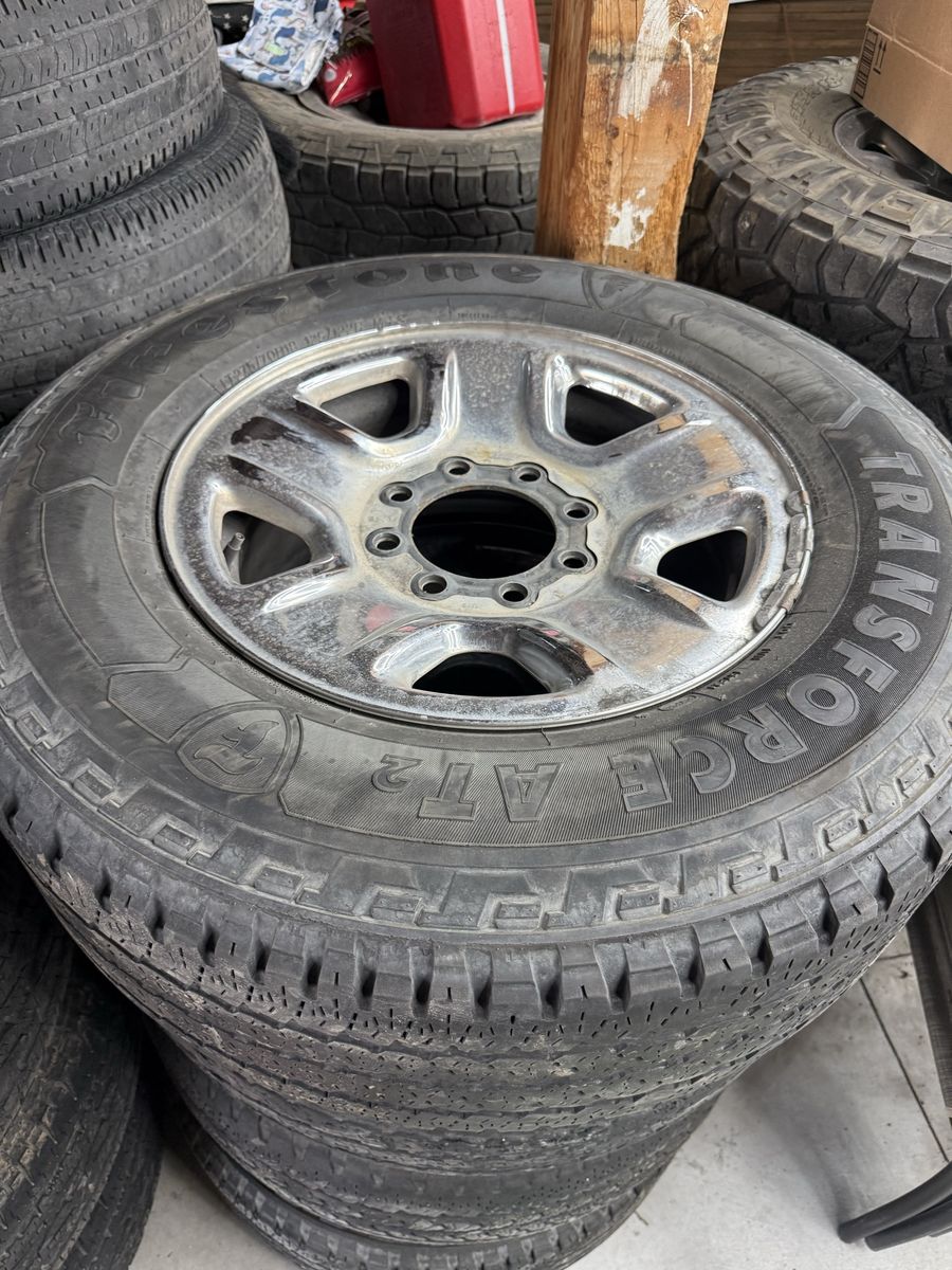 Used Transformer AT2 Tires and Chrome Wheels - Set of 4