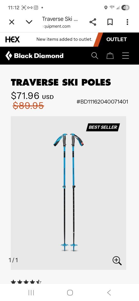 Traverse Ski poles