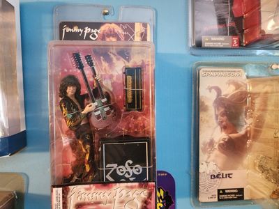McFarlane Toys Jimmy Page Led Zeppelin Action Figure with Double Neck Guitar