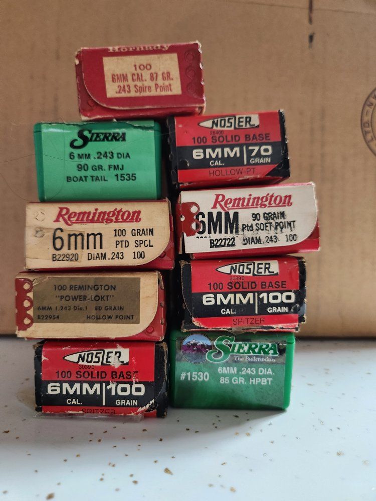Misc 6mm bullets