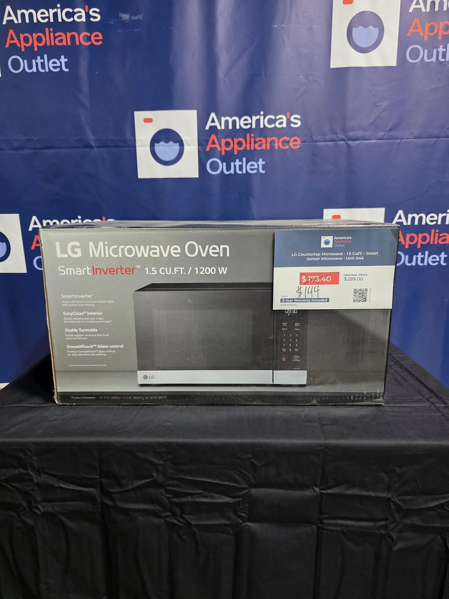 LG Countertop Microwave Oven with Smart Inverter (Smooth White), 21.41-Inch Wide, 1.5 Cu. Ft.