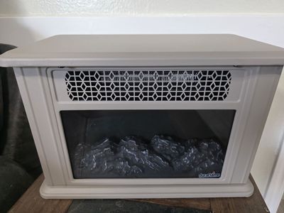 Duraflame Tabletop Electric Heater French Grey – Cozy Fireplace Look