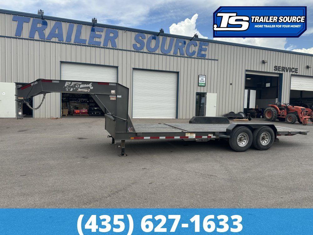 7x22 Diamond C HDT-GN 207 Equipment Trailer - 15K GVWR - Spare Tire