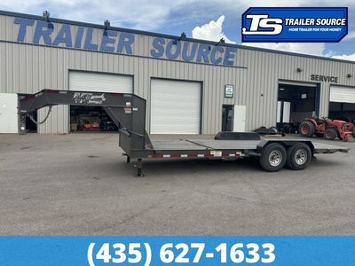 7x22 Diamond C HDT-GN 207 Equipment Trailer - 15K GVWR - Spare Tire