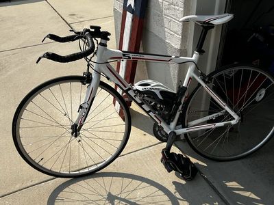 GT Series 5 Road Bike White with Aero Bars