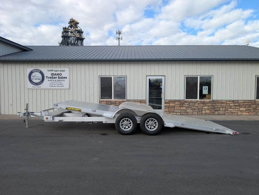 2026 Aluma 8220H Tilt 80'x21' 10' Aluminum Tilt Deck Car Trailer 10K