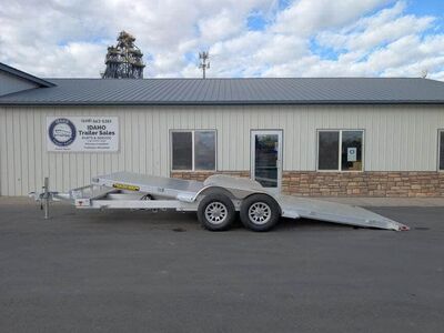 2026 Aluma 8220H Tilt 80'x21' 10' Aluminum Tilt Deck Car Trailer 10K