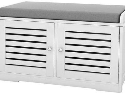 Shoe Storage Bench with Cushion