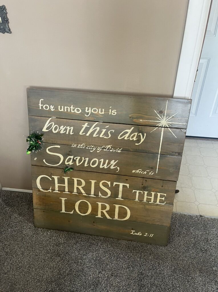 Christmas Bible Verse Sign
