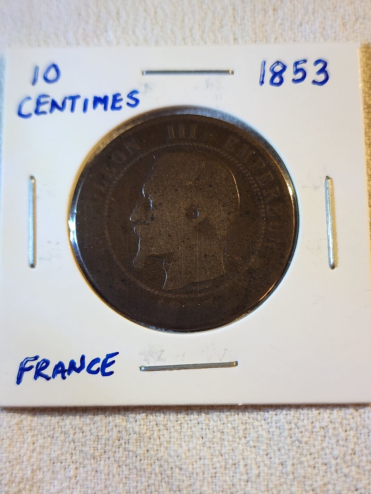 1853W France 10 Centimes