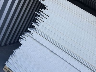 MEGABOARD Fire-Resistant Fiber Cement Boards - 8ft x 4ft x 1/2in - Pallet of 60 Sheets make me an offer!!