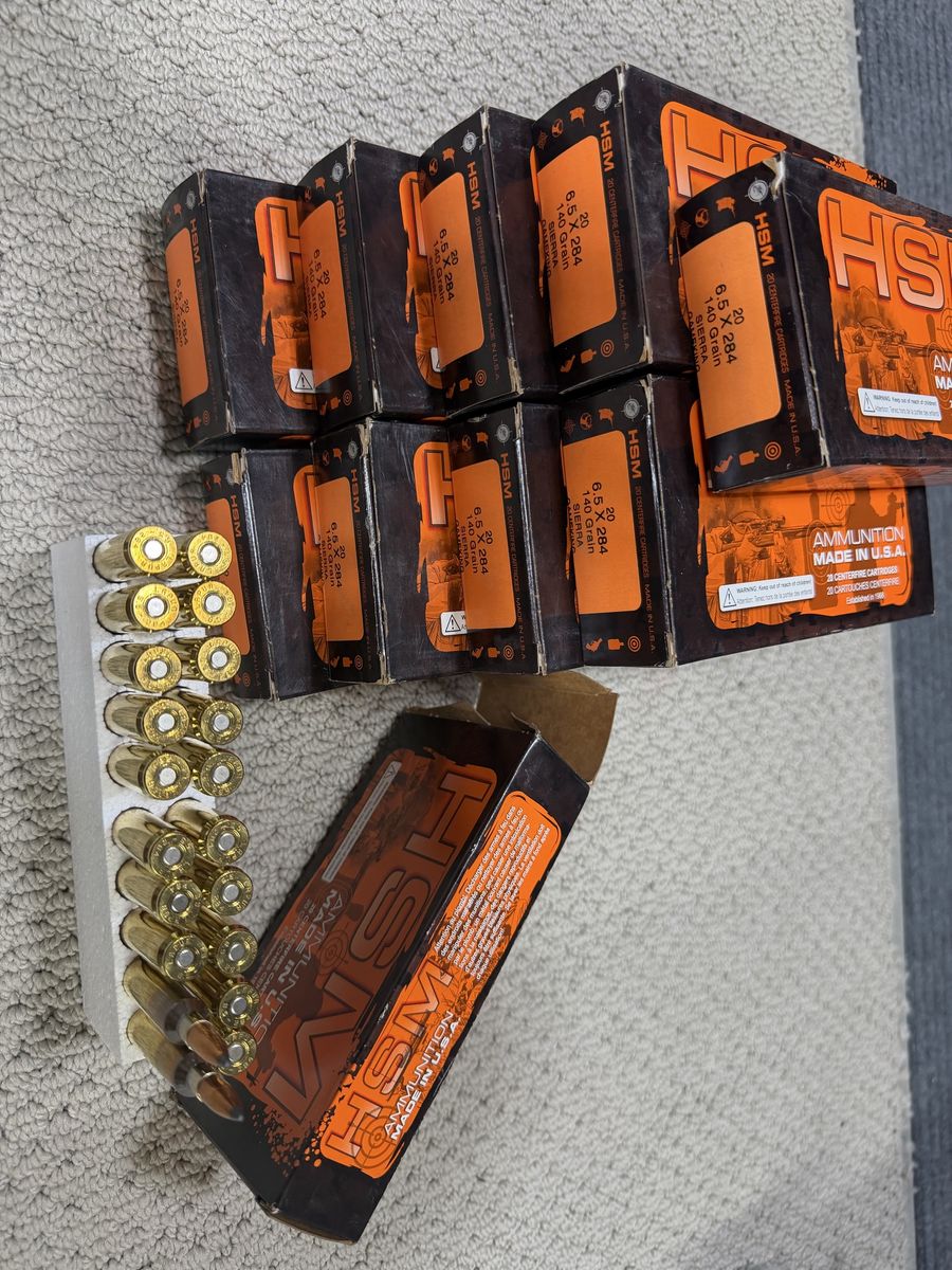 HSM 6.5x.284 Norma 140 grain sierra game king