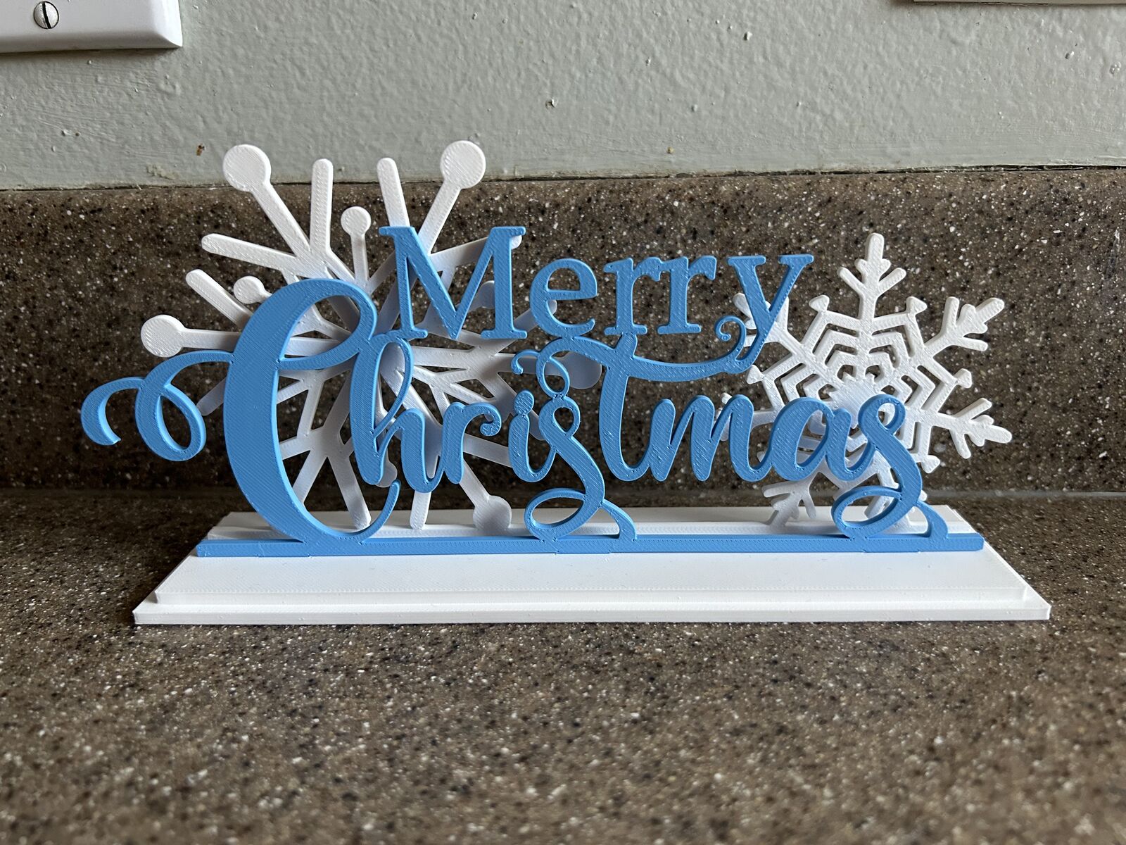 3D Print "Merry Christmas" Sign