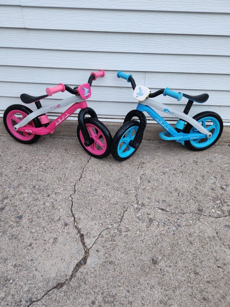 Chillafish balance bike, pink, blue
excel cond