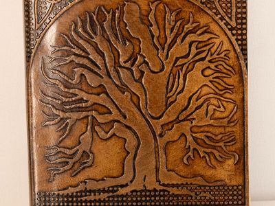 Vintage tree leather Journal