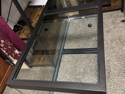 75 Gallon Large Glass Reptile Terrarium / Aquarium Tank with Black Frame