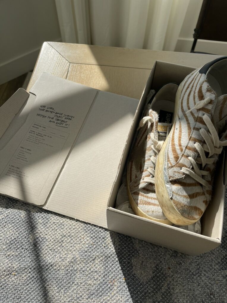 Golden Goose Shoes Zebra Print Size 9