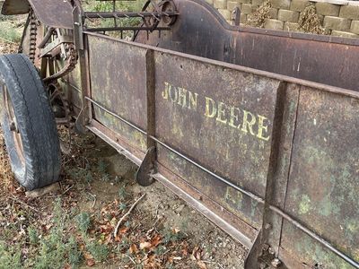 John Deere Model L or Model H manure spreader 1930s-1950s era