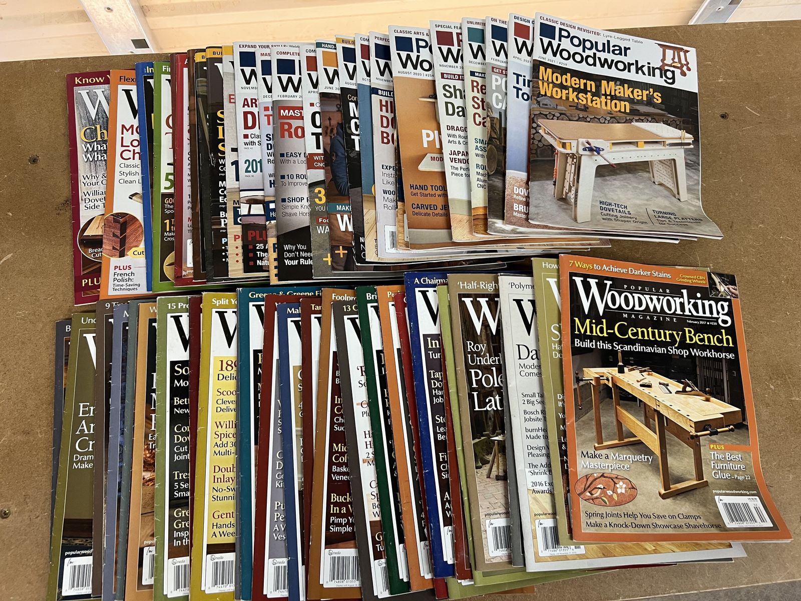 50 + Issues of Popular Woodworking Magazine