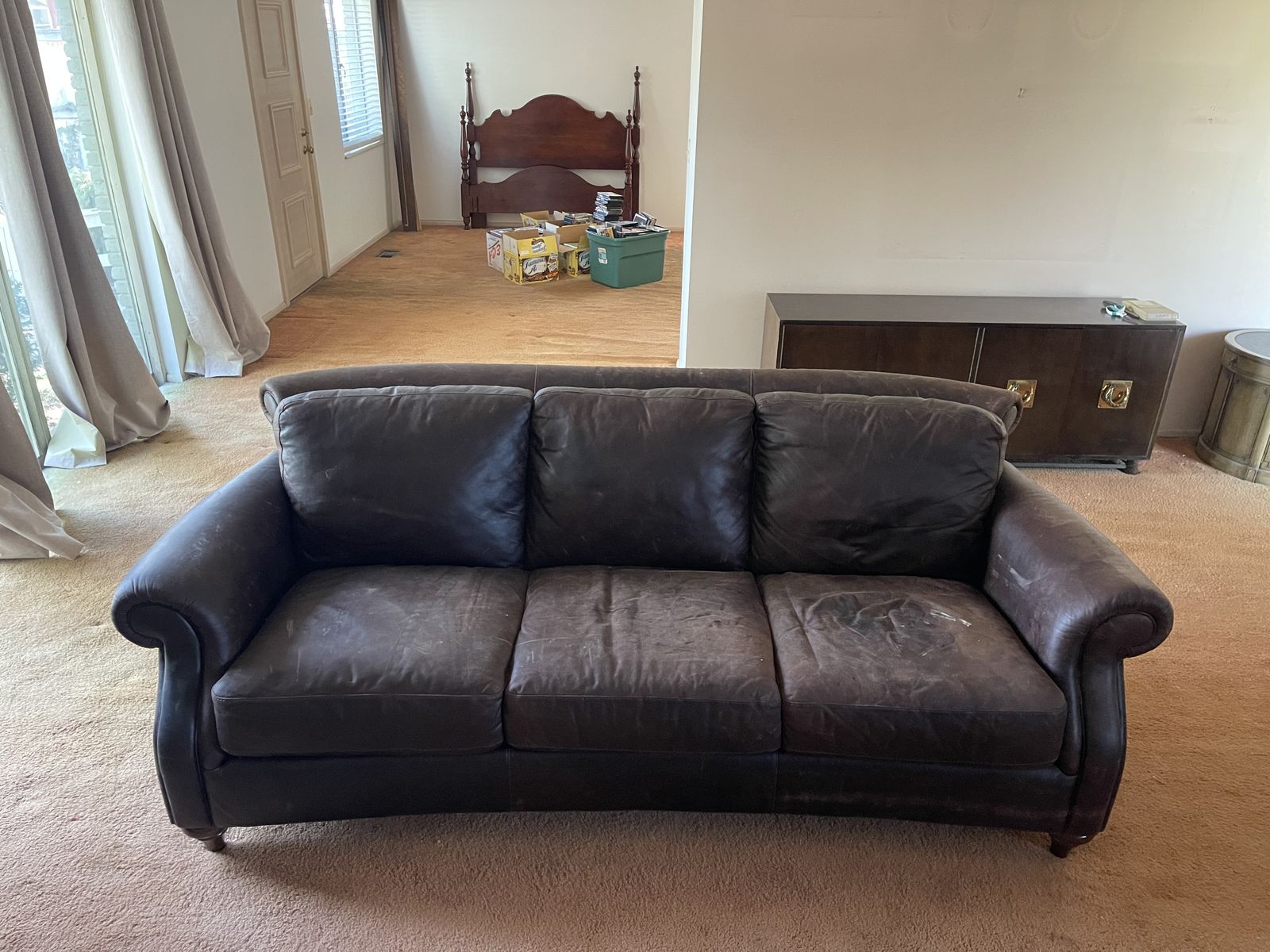 Free Leather Sofa And Love Seat