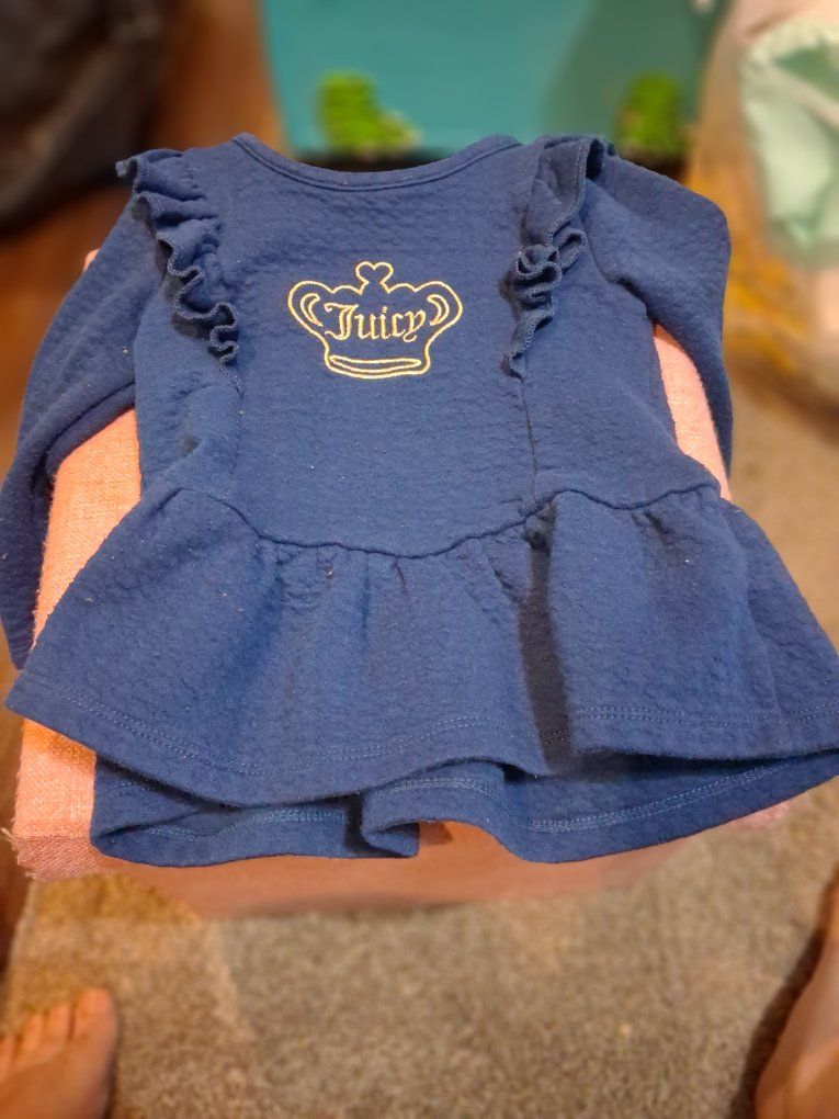 Juicy Couture 18 month Navy dress and Cat and Jack 28 month Jeans