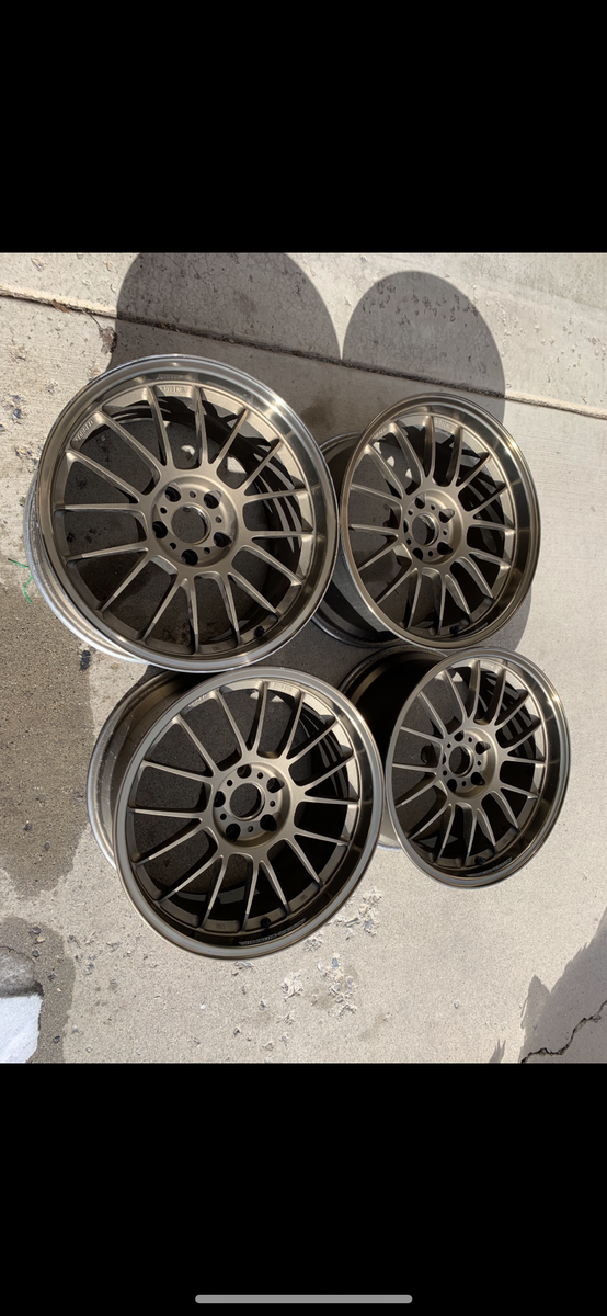 Volk SE37 in Bronze 18x9.5 +12 offset 5x114.3 Volk’s SE37k Subaru WRX WRXSTI EVO Evolution Supra Skyline STI