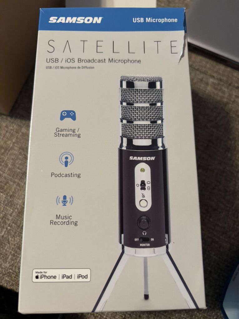 Samson Satellite Microphone New In Box