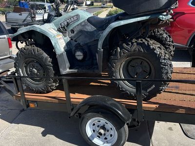 2003 Yamaha Kodiak ATV Quad - Used Off-Road Utility Vehicle package with snowplow and trailer