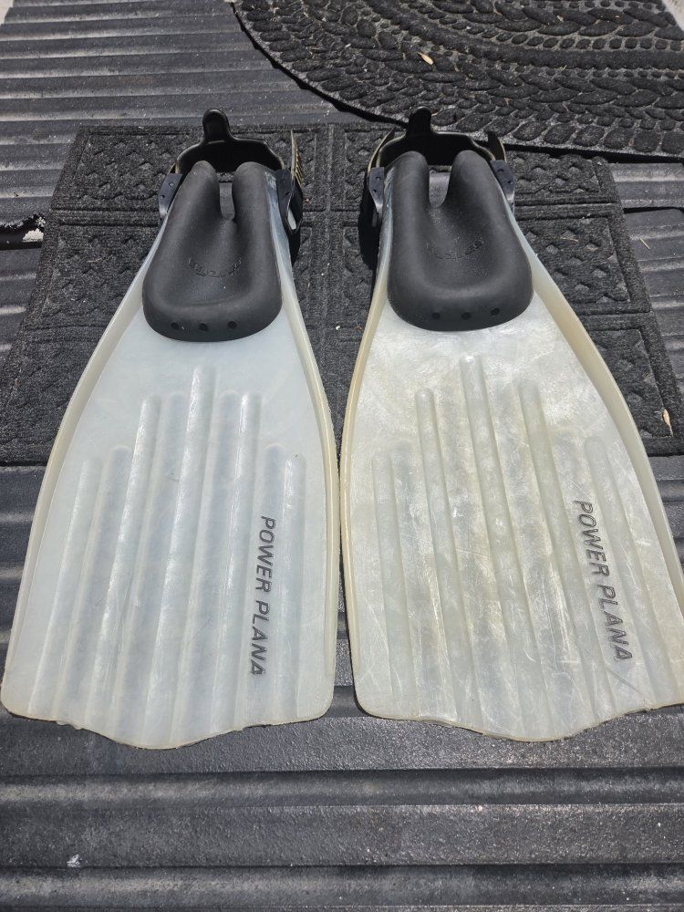 Mares Power Plana Diving Fins Scuba Snorkeling Flippers - Used