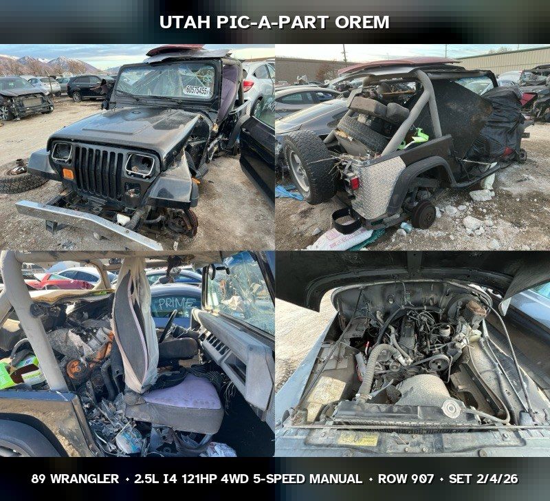 1989 Jeep Wrangler YJ Parts - UTPAP Orem