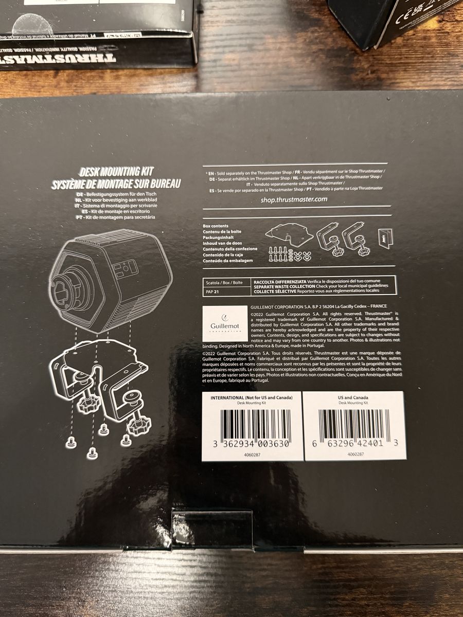 Thrustmaster Desk Mounting Kit for Gaming Racing Wheels & Flight Sticks (New, Sealed)