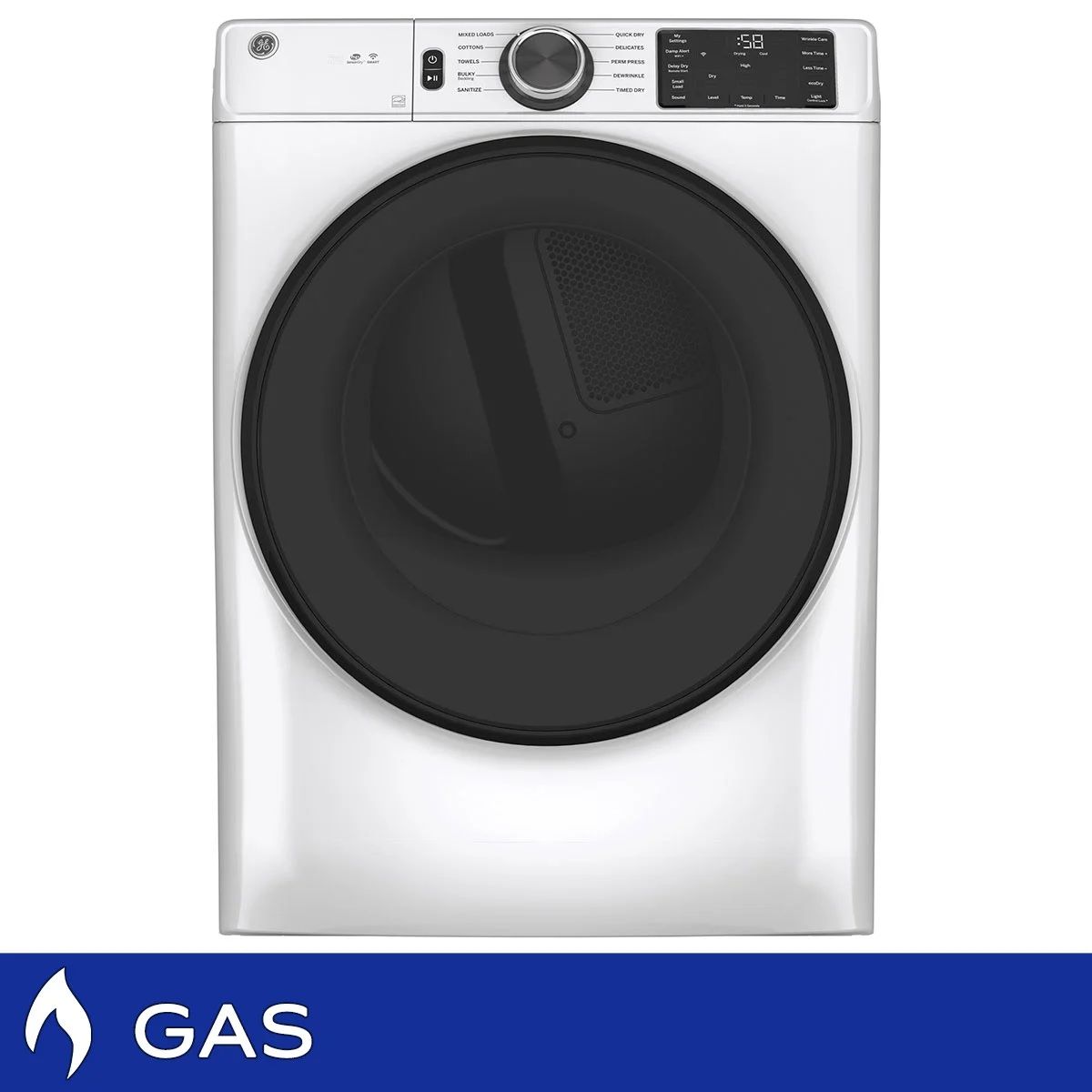 GE GFD55GSSNWW 7.8 Cu. Ft. GAS HE Sensor Dry Dryer 1428780  #104839