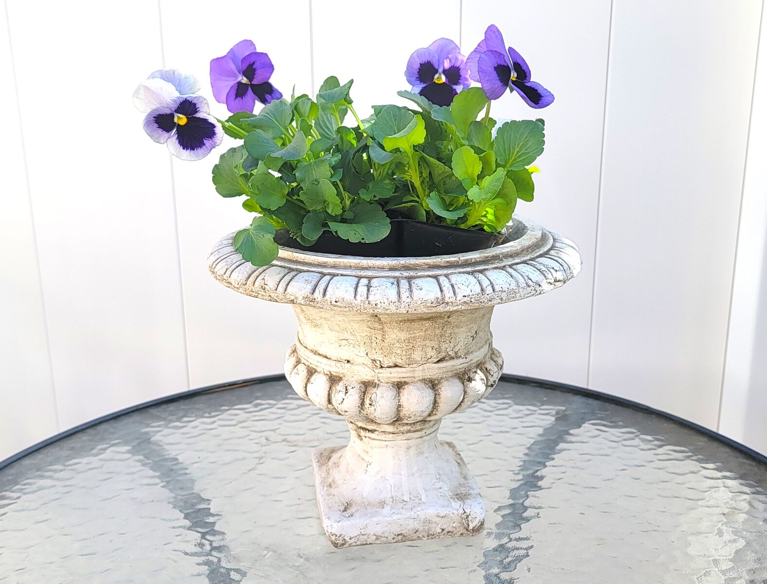 11 White Floral Urns For Centerpieces, 8"T 10"W 8lbs. Each