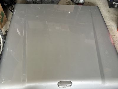 A.R.E. Truck Bed Cover - Silver (Appears to be for a Ford F-150)