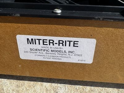 Scientific Models Inc Miter-Rite Model 15215 Precision Miter Sander Jig Set
