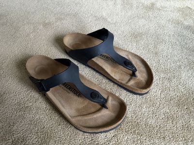 Black Birkenstock Gizeh Sandal, Women's 8