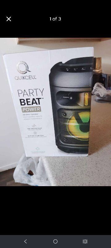 Quikcell PartyBeat Power Wireless Speaker with FM Radio, Micro SD, USB Playback, Lightweight