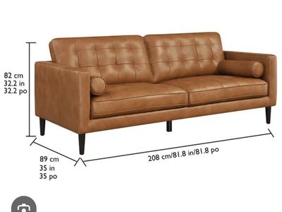 Harstine Leather Sofa - from Costco