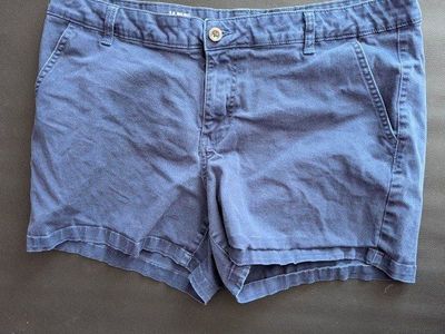 a.n.a. Mid-Rise Twill Short Women's Size 14 5" Inseam Blue