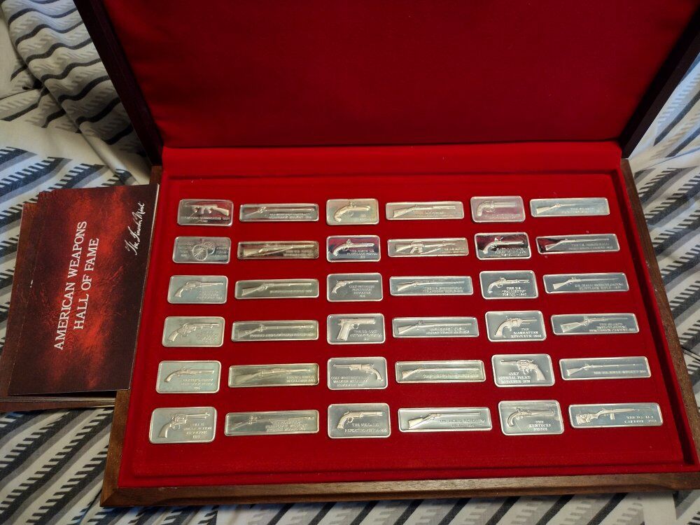 RARE 36 oz .925 Silver American Weapons Hall o