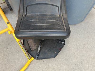 ICON Rolling Garden Work Seat, Heavy Duty, Yellow Frame, Black Seat
