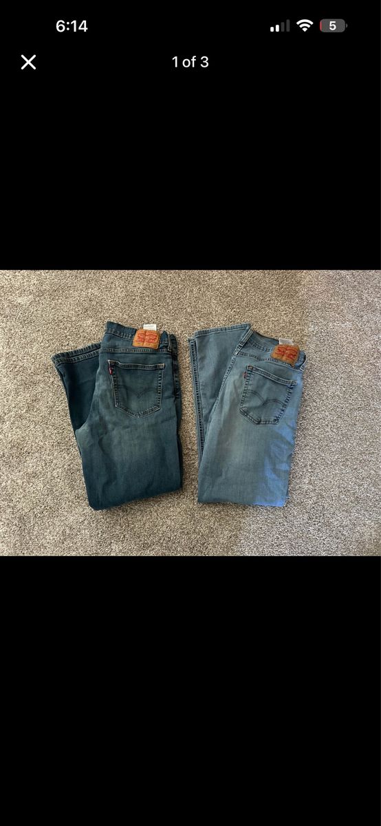 Men's Levi's 541 Athletic Fit Jeans Lot of 2 Size 33x32 Blue Denim