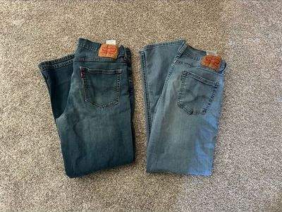 Men's Levi's 541 Athletic Fit Jeans Lot of 2 Size 33x32 Blue Denim