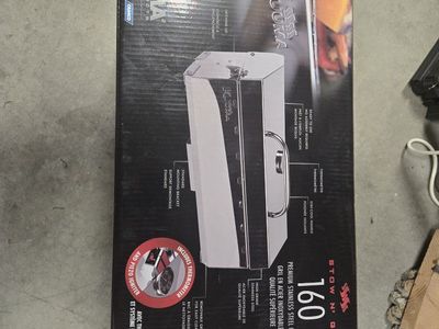 Kuuma Stow 'N Go 160 Premium Stainless Steel Grill w/ Thermometer & Piezo Igniter